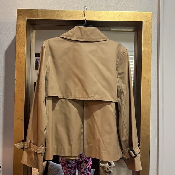 Ann Taylor loft cropped trenchcoat - Picture 3 of 3